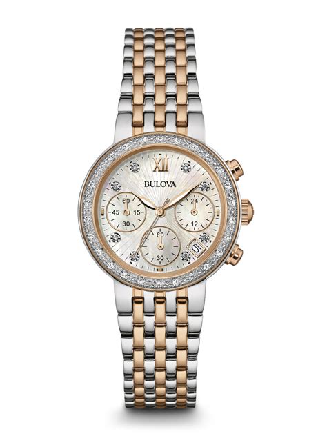 bulova women's chronograph watch